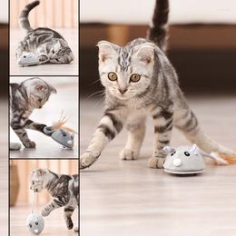 Cat Toys Interactive Rat Toy Simulation Mice For Indoor Cats Play Mouse Kittens USB Charging 4 INCHCat