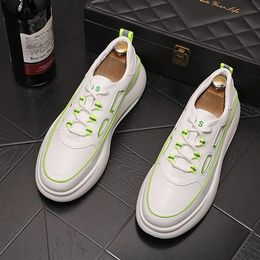 Luxury Designers Lace Up Dress Wedding Party Shoes Breathable Round Toe Casual Sneakers Light Spring White Air Cushion Walking Oxford Business Driving Loafers