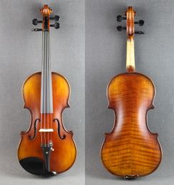 4/4 Flamed Violin ACTUAL PHOTO Free Case And Bow