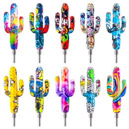Cactus Nectar Collector Kit with 10mm stainless steel smoking accessory dab rig water pipes glass bongs