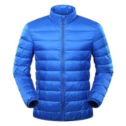 Men's Jackets Men's Duck Down Jacket Ultra Light Long Sleeve Turtleneck JacketMen's