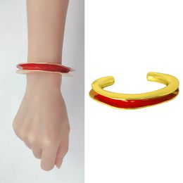 Women's Hand Bracelets Trendy Exaggerated C-Shaped Gold Plated Cuff Bangles Women African Costume Accessories Dubai Gifts Couple Jewellery