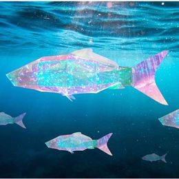 -Decoração de festa beleza a laser ilusão de peixe tema de casamento estágio de fundo janela aderendes ocean koi halloween natal lightsparty