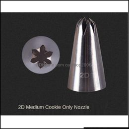 Baking Pastry Tools Bakeware Kitchen Dining Bar Home Garden 1Pcs Stainless Nozzle Icing Pi Rose Nozzles Kitchen Gadget Accessories Making