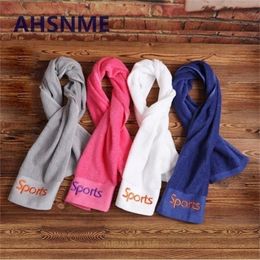 AHSNME WhitePinkBlueGrey 30x110cm outdoor sports 100% cotton gym long cotton sports can be customized Towel 220616