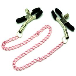 Adult Products Bondage Nipple Clamps Sex Chain Toys Stainless Steel Sexy Bl285q