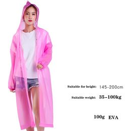 Home Raincoat Women Men Impermeable Thickened Waterproof Raincoat Tourism Outdoor Hiking Rain Poncho Raincoats Hooded Rain CoatZC1243