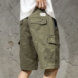 Mens Overalls Shorts Cargo Army Camouflage Tactical Joggers Men Loose Work Casual Short Pants 220608