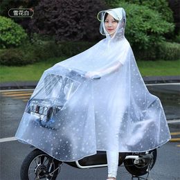 Waterproof Nylon Raincoat Women Transparent Plastic Ladies Hooded Raincoat Stylish Portable Regenjacke Nylon Rain Suit JJ60YY 201016