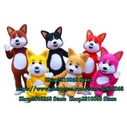 Mascot doll costume High Quality Husky Dog Mascot Costume Set Fox Birthday Party Game Unisex Outdoor Advertising Display Adult Size 1157