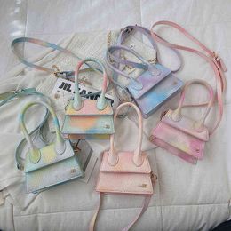 Women's Bag 2022 Trend Cute Colourful Handbags Luxury Designer Handbag Femal Handle Carry Bag Mini Women Purse G220607