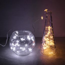 Strings LED Christmas Lamp Holiday Party Wedding 2M/3M Star String Light Fairy Lights Twinkle Garlands Decorative Lighting Battery PoweredLE