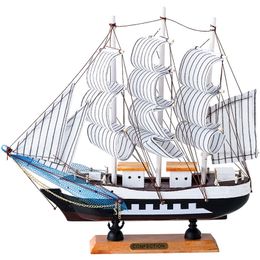 Wooden Sailboat Model Toy Creative Decor Art Crafts Home Office Desktop Decoration Ornament Year Birthday Gift 220329