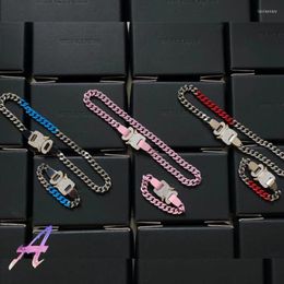 Link Chain 9SM Coloured Links Bracelets High Quality Men Women 1017 Alyx Bracelet Logo Metal Buckle ChainLink Lars22