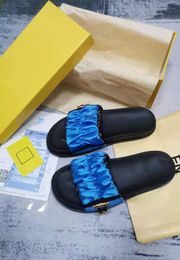 Designer Flat Slippers Print Women Hand Satin Sandals Silk Scarf Soft Flat Beach Slides