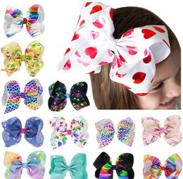 Baby Girl Children hair bow boutique Grosgrain ribbon clip hairbow Large Bowknot Pinwheel Hairpins Accessories