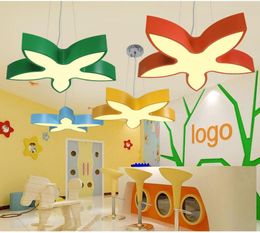 Pendant Lamps Children Lamp Colour Cartoon Children's Room LED Warm Bedroom Nursery Baby Childrens Toy Shop Chandelier ET81Pendant