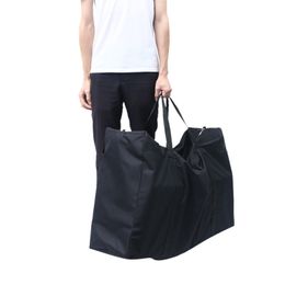 150L Black Waterproof Oxford Cloth Storage Bag Move Quilt Luggage Bag Sweater Clothes Blanket Organizer Pouch Home Storage Acces CX220413