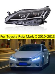 Car Lamp For Toyota Mark X LED Headlight 2010-2013 Reiz LED Dynamic Turn Signal Front Lights High Beam Daytime Running Light