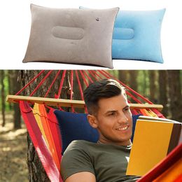 Pillow Soft Inflatable Camping Travel Cushion Compact Air Blow Up For Beach Sun Lounger Sunbathing Backpacking HikingPillowPillow