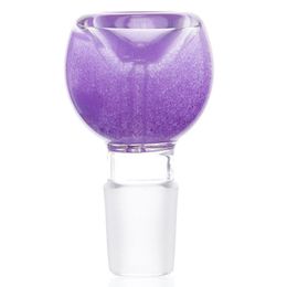 Colorful Liquid Smoking Pyrex Thick Glass 14MM 18MM Male Joint Bowl Filter Replaceable Portable Dry Herb Tobacco Oil Rigs Hookah Bongs Handpipes Tool DHL Free