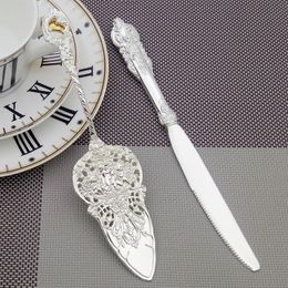 Dinnerware Elegant Wedding Cake Shovel Silver Patula Cheese Knife Cutlery Silverware Butter Baking Tools Party Decoration