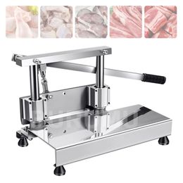 Manual Meat Cutter Bone Cutting Machine Thickening Stainless Steel Rib Cutter