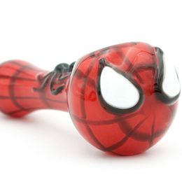 Colorful Spider Web Pyrex Thick Glass Pipes Dry Herb Tobacco Filter Handpipes Innovative Design Decorate Handmade Smoking Cigarette Holder DHL Free