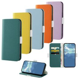 Lychee Leather Magnetic Closure Wallet Cases For Iphone 15 14 Pro Max 13 12 11 X XR XS 8 7 Plus Suck Litchi Leechee Pattern Flip Cover Holder PU Purse Book Phone Pouch