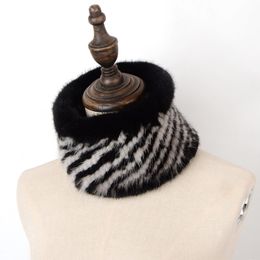 -Écharpes sonnette écharpe d'hiver femmes réel munk foulard écharpes chaudes mode 2022 pour les écharpes en boucle féminine tricotées