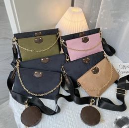 Shoulder Bag Women Crossbody Wide Strap Female Chain Messenger Bags Leather Ladies Purses Superior Quality Handbags