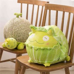 New Cute Charcoal Dog Cuddles Creative Cantaloupe Turtle Chinese Frog Cushion Cuddly Animal Baby Gift J220704