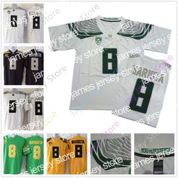 New Marcus Mariota Oregon Ducks Cooege Jersey Fottball NCAA Jerseys Home Away All Stitched Men Size S-3XL