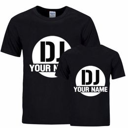 Customised T-shirts DJ Custom Name T Shirt Leisure Harajuku Tshirt DIY Custom Ps Text Shirts Personal Custom Tee Shirt 220609