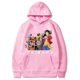 Men's Hoodies &sweatshirts Anime Hoodie One Piece Hoodie Men and Women Harajuku Pullover Long Sleeve Loose Streetwear Topsmen's Bles 739