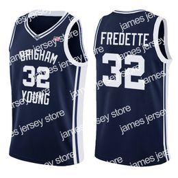 Neues NCAA Georgetown Allen 3 Iverson University Jersey Jimmer 32 Fredette Brigham Young Cougars University of Maryland Len 34 Bias 123