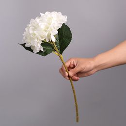 Artificial Hydrangea Flowers Branch Silk Fake Flore Wedding Table DIY Home Garden Decoration Fake Hydrangea Flore