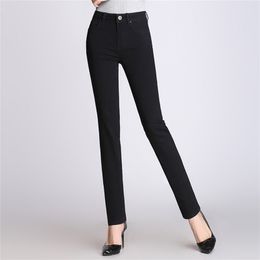 New Brand Pants High Quality Black Jeans Women High Waist Trousers Skinny Stretch Jeans Female Slim Fit Pants Casual LJ201029