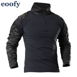 Male Military Uniform Tactical Long Sleeve T Shirt Men Camouflage Army Combat Airsoft Paintball Clothes Multicam Top 220712