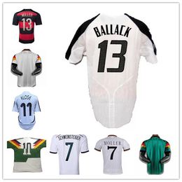 Soccer Jerseys 1988 2014 Retro 88 90 94 Away Version Littbarski Klinsmann Matthias Classic Football Shirt