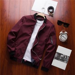 New Spring Black Bomber Jacket Men Streetwear Hip Hop Slim Fit Pilot Bomber Jacket Coat Men Jackets Plus Size 4XL T200102