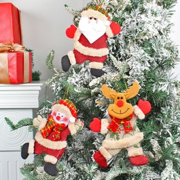 Noel Dekorasyonu Noel Baba Kardan Adam Bebek Kolye Noel Ağacı Yaşlı Adam Elk Dolls Sagacts Xmas Partisi Asılı Dekorasyonlar BH7377 TYJ