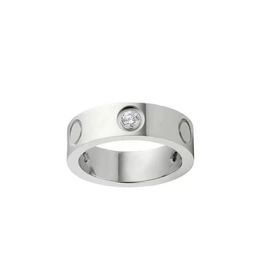 -Bands Anneaux de créateurs Bijoux Rose Gol Sterling Silver Titanium Steel Diamond Rings Unique Promesse For Mens Women Teen Girls C295O