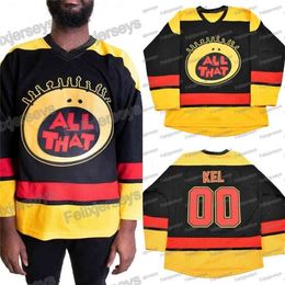 VipCeoThr 00 All That Kel Movie Hockey Jersey 100% Embroidery Mens Womens Youth Hockey Jerseys Cheap Fast Shipping