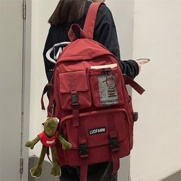 Women Boy Nylon Travel Mesh Female Student College School Bag Men Girl Cool Laptop Backpack Male Fashion Book Bags Lady 220630