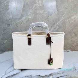 Shopping Tote Bags Beach Handbag Large Capacity Women Shoulder Canvas Leather Luxury Brand Designer Female phone Purses