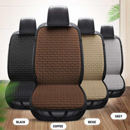 Car Seat Covers Universial Cover Flax Automobile Cushion Interior Protector Pad Mat Cloak Cloth Breathable