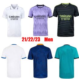 2022 2023 Real Benzema Soccer Trikot Madrid Fußballhemd 21 22 23 Home Away Dritte Camavinga Alaba Modric Valverde Vierte Camiseta Männer Uniform Vini Jr Tchouameni