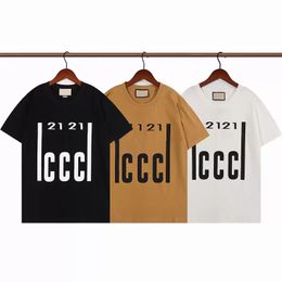 T Shirts Mens T Shirt Designers Clothes Letter Pattern Fashion Casual Tee Men S Clothing Short Sleeve Tees Womens Designer Tshirts Black Khaki