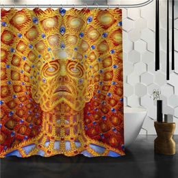 Custom Alex Grey Shower Curtain Bathroom Products Creative Polyester Home Product T200711